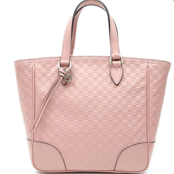 Gucci micro Guccissima bag Bree pink monogram GG crossbody bag - Picture 3 of 15